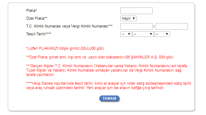Plakadan Trafik Cezası Nasıl Sorgulanır