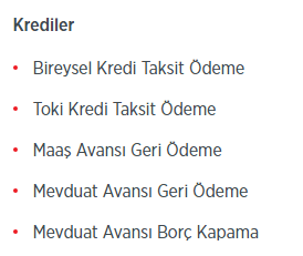 Ziraat İnternet Bankacılığı Kredi İşlemleri