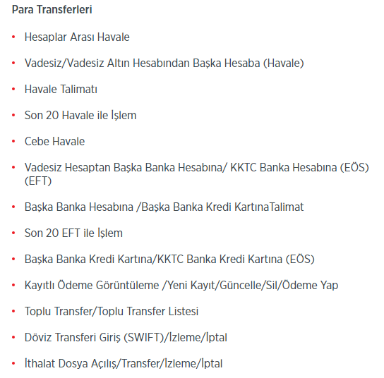Ziraat İnternet Bankacılığı Para Transferleri