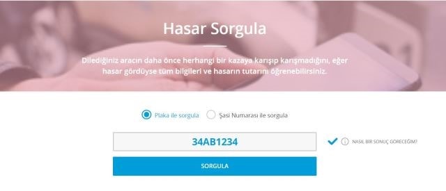 sigortam360 ile hasar kaydı sorgulama
